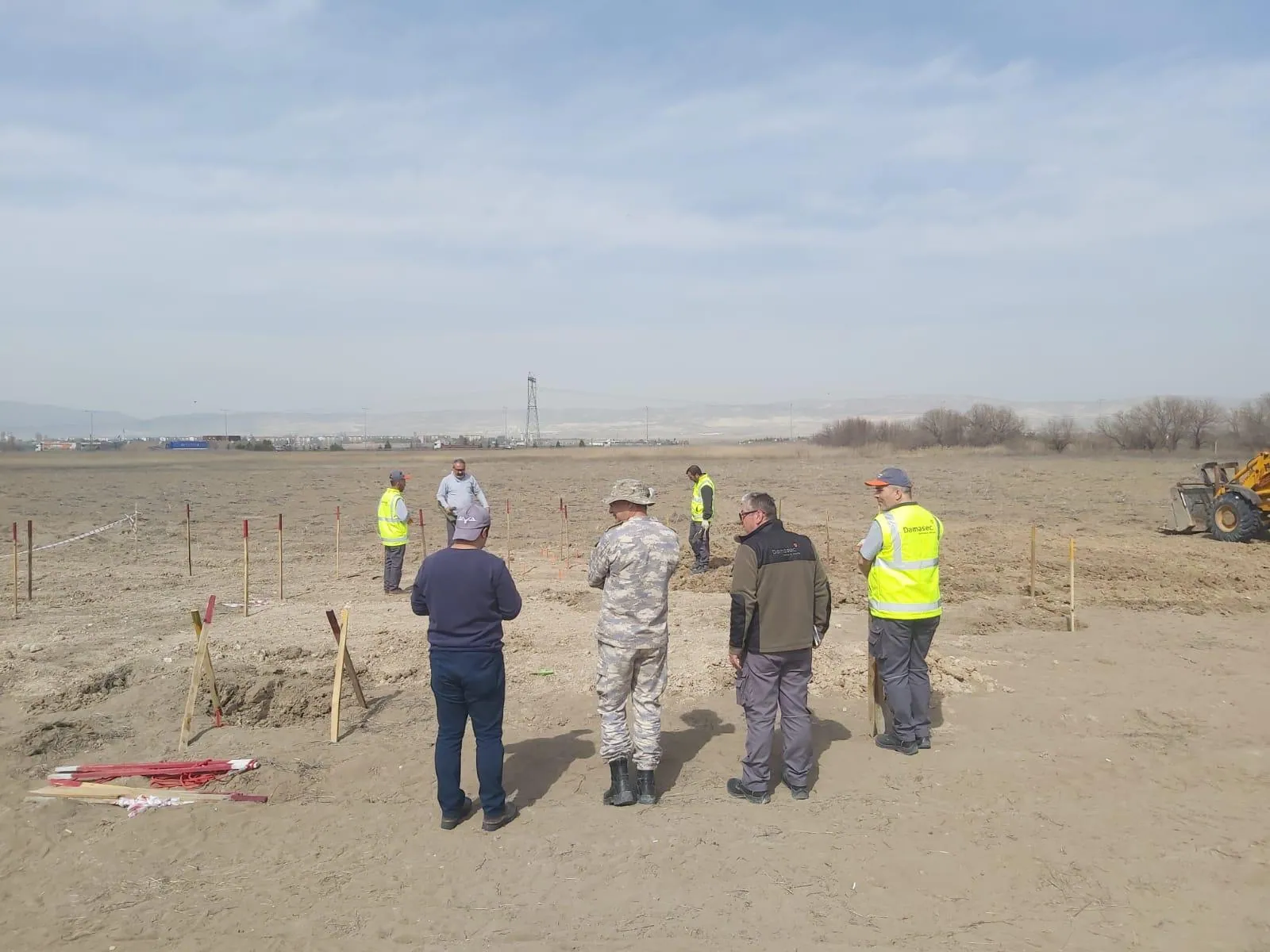 Inspection on the clearance site